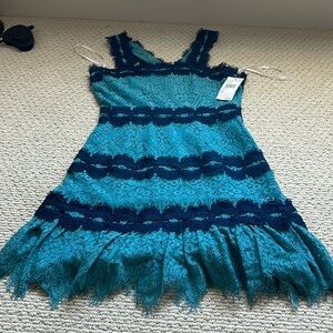 NWT blue lace dress size XS from Nordstrom